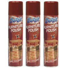 3x300ml Duzzit Furniture Polish Spray - Furniture Polish for All Wooden Surfaces in Your Home