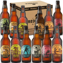Wold Top Brewery British Beers Selection - 12 x 500ml Craft Beers - Mixed Ale Selection - Ideal Beer Gift Hamper for Beer Lovers