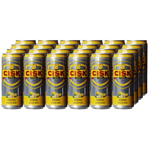 CISK Chill Lemon Sleek Beer Cans, 24 x 330 ml