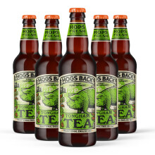 HOGS BACK BREWERY Tongham TEA Beer | Our classic Traditional English Ale brewed in Surrey with home-grown hops | 4.2% | 8 x 500ml Bottles