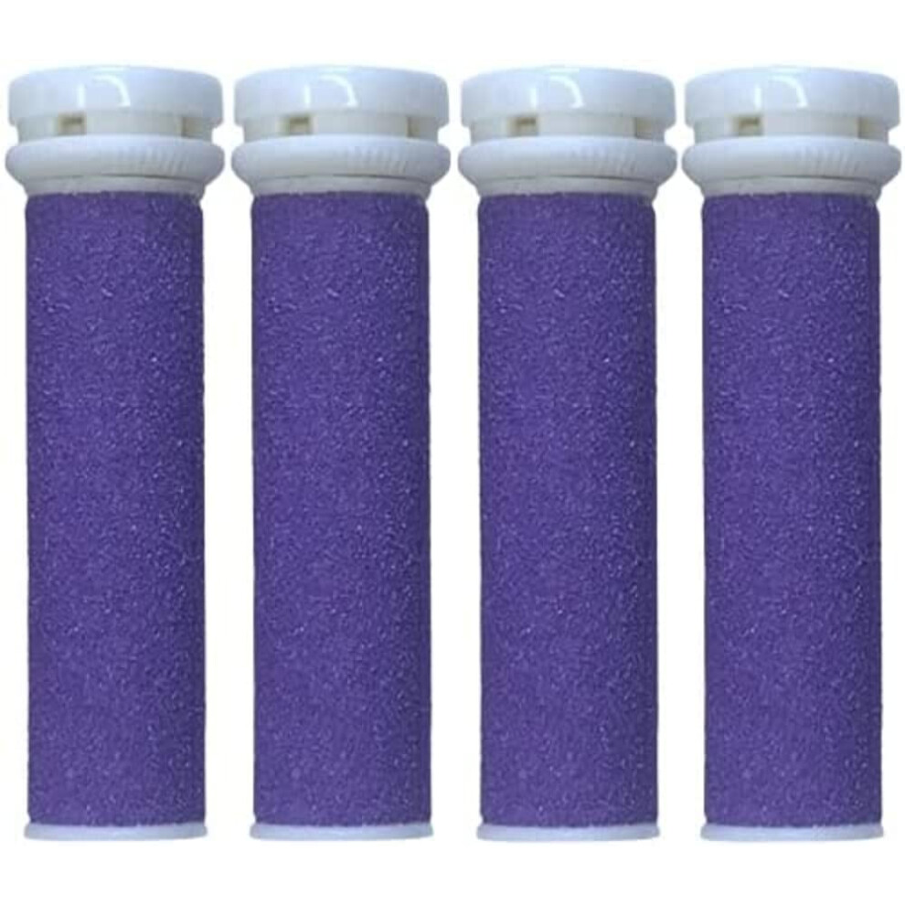 Csl-Tech 4 Pack Flex Micro Pedi Rollers Extreme Coarse Replacement Mineral Callus Remover Compatible With Emjoi Refill Rough Calluses