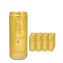 AU Vodka Peach Premixed Can | 12 Pack | 330mls Cans | 2x Celebration Spirits Beer Mats