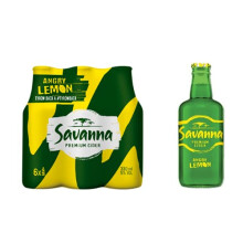 Savanna Angry Lemon Premium Cider 330ml (Pack of 6)