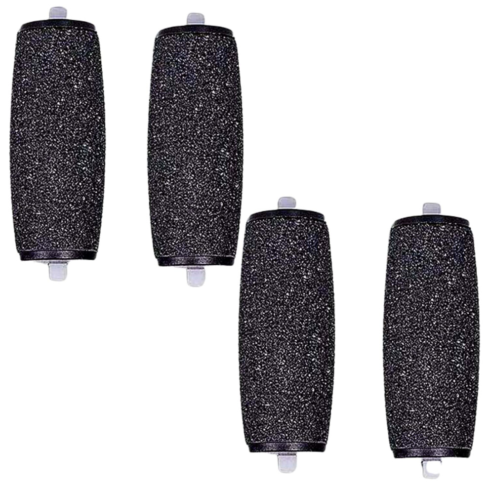 Imkrc Black Replacement Rollers Heads Refills For Electric Foot File, Compatible With Scholl Express Pedi Foot File, Extra Coarse, Regular And Smooth ( Extra