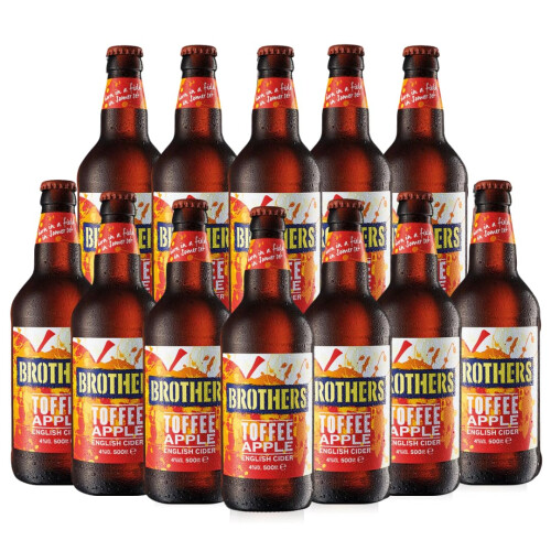 Brothers Toffee Apple Cider 500ml - 4% ABV (12 Pack)