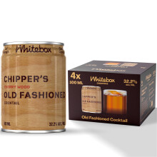 WHITEBOX COCKTAILS Single Serve Classic Chipper?s Old Fashioned Cocktail ? Case Of 4 Cocktail Cans | Classic Full Strength Old Fashioned | Pre-mixed