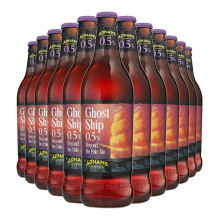 Adnams Ghost Ship 0.5% ABV | Alcohol-Free Pale Ale |12 x 500ml Glass Bottle | Vegan & Vegetarian Friendly | Crafted in Southwold, Suffolk