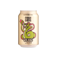 Mash Gang Glug 0.5% Alcohol Free Lager, Case of 12 cans