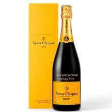 Personalised Veuve Clicquot Champagne Gift for all occasions, Customised Engraved Bottle, Wine with Custom Engraving, Premium Alcohol Gift Ideas 75cl