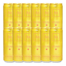 Au Vodka | Juicy Peach | Pre-Mixed Cans | 12 x 330ml | 5% ABV | Exceptionally Smooth |