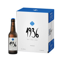 1936 Bi?re 0.0% - Alcohol Free Premium Lager from the Heart of the Swiss Alps - Perfect Beer Gift Set - (6 x 330ml Bottles)
