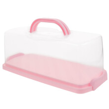 Large Plastic Cake Carrier with Handle, Food Safe Storage Box with Secure Lid for Freshness