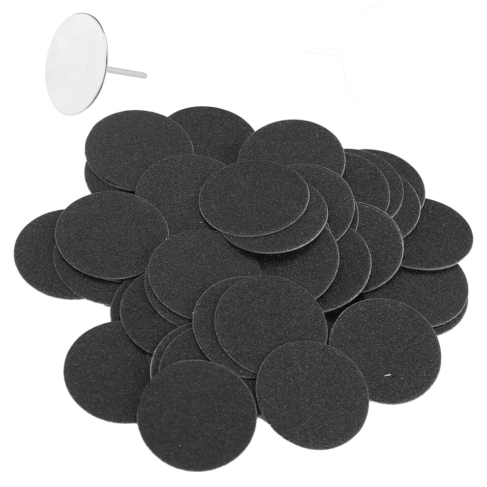 Tarshyry 50Pcs Replacement Sandpaper Disk For Electric Foot Grinder Accessory With Shaft(?35Mm)