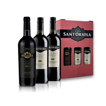 Sant'Orsola Italian Red Wine Giftbox ? Chianti DOC, Montepulciano DOC, Nero d?Avola DOC - Gifts for Women - Mum - 3 x 750 ml