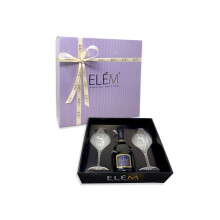 EL?M Prosecco Valdobbiadene D.O.C.G. Superiore Sparkling White Wine + 2 Glasses Gift Pack - Luxury Sparkling Wine - Gifts for Women - Mum- 1 x 750 ml