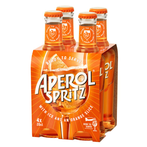 Aperol Spritz ? Ready To Serve Aperitivo Drink, Multipack 4 X 20cl