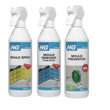 HG Treat and Prevent Bundle - HG Mould Spray, Mould Remover Foam Spray and Mould Preventor, 500ml Each, 3 Items