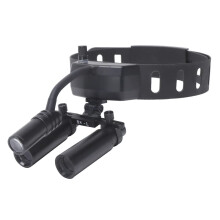 5W LED Dental Headlight with 8X Magnifying Loupes and Adjustable Headband for Surgical Examination