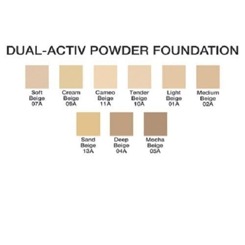 Dual Active Powder Foundation Cream Beige, Wet or Dry Matte Formula with Adjustable Coverage 2