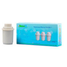 +AcsaCi Replacement Water Filter for Water 7+ Jug, Compatible with Klar Jug, 3PCS in one Box