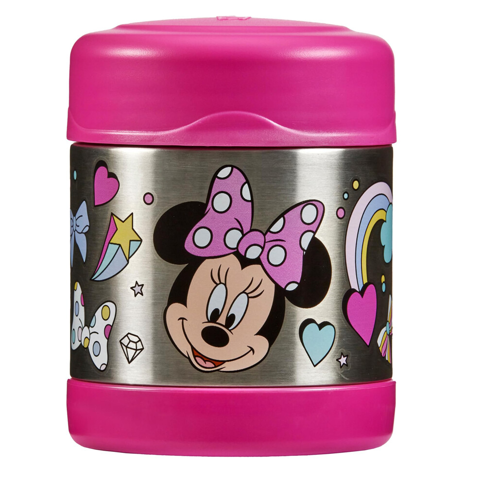 Thermos - Disney Minnie Mouse Food Flask (290Ml) - Bpa Free, Stainless Steel, Spill Proof, Daisy Duck, Thermal Kids Flask With Personalised Name