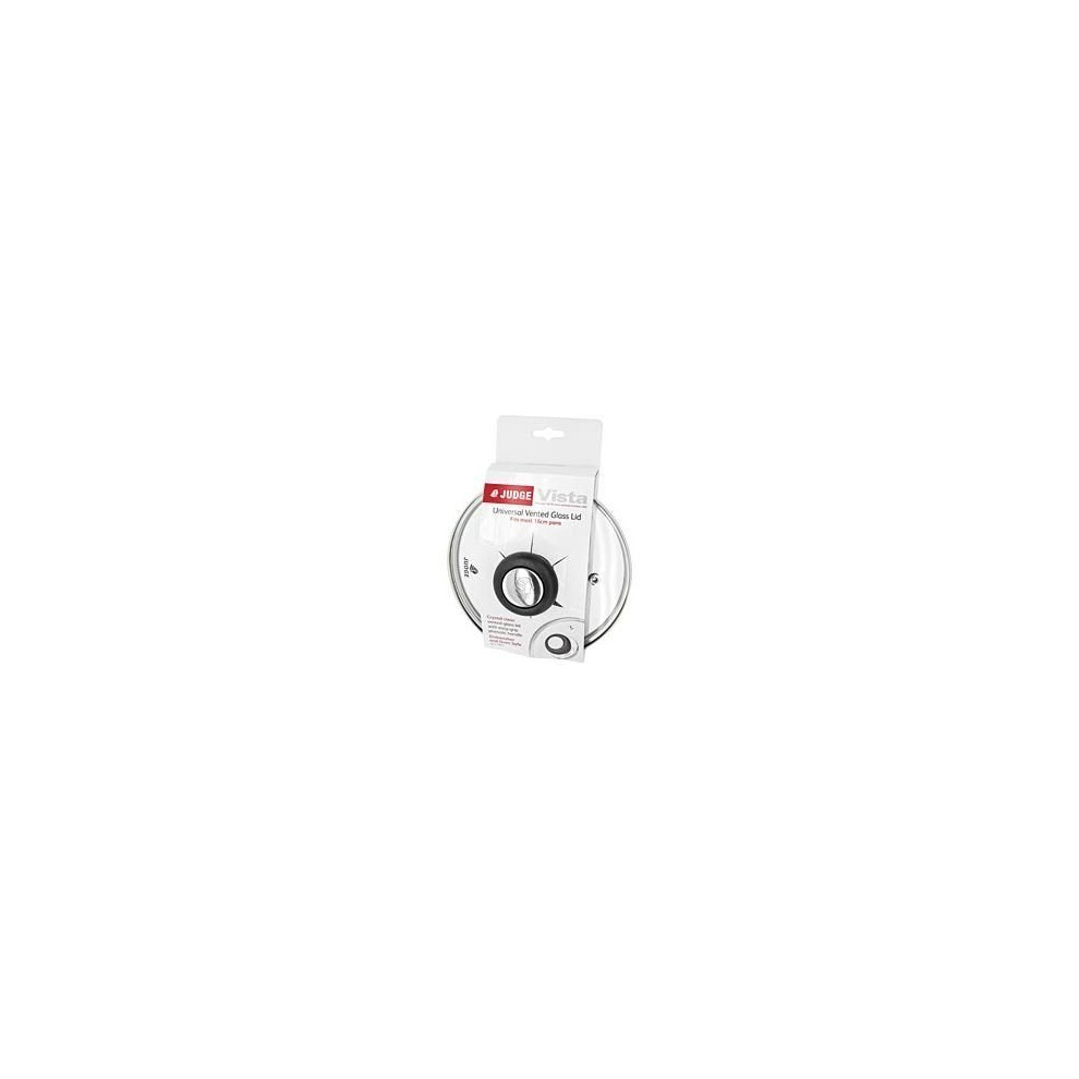 Judge Vista Spare Saucepan Lid,Replacement Glass Lid For Most 28Cm Pans, Oven Safe, Dishwasher Safe