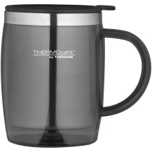 Thermos THERMOcaf? Translucent Desk Mug, Gun Metal, 450 ml