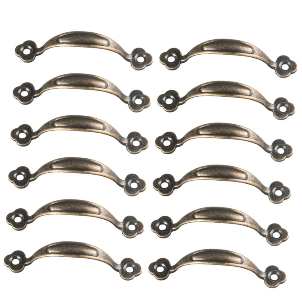12Pcs Vintage Zinc Alloy Drawer Pulls Bronze Cabinet Handles For Furniture Wardrobe Jewelry Box 9070919381409