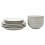 Denby Denby - Elements Light Grey Dinner Set For 4 - 12 Piece Ceramic Tableware Set - Dishwasher Microwave Safe Crockery Set - 4 x Dinner Plates, 4 x Medium 1