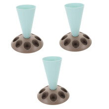 Piping Bag Holder Stand 3pcs MultiSlot Storage for Icing Bags and Tips Cake Decorating Drying Rack