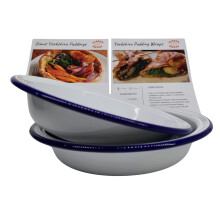 Large Yorkshire Pudding Baking Tin Set - 2x Individual Yorkie Pudding Tins, ? Ideal Pie Dishes for Oven, Ovenproof Dishes and Baking Dishes for Making