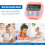 6 Pcs Kitchen Timer, Magnetic Digital Kitchen Timer, Big Digits Loud Alarm Magnetic Back Count Up Countdown Timer Perfect for 5
