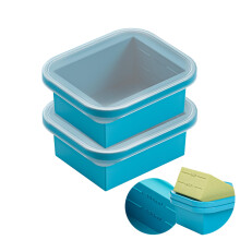One Cup Freezer Tray, Jumbo Soup Freezing Container, Silicone Food Freezer Trays, Large Ice Cube Tray for Storage Sauce Meal Prep Leftovers, 600ml