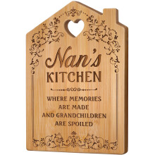 Giftasy Nan Gifts, Nan Birthday Gifts - Unique Nan Kitchen Cutting Board, Gifts for Nan from Grandchildren, Present for Nan on Birthday Mother's Day
