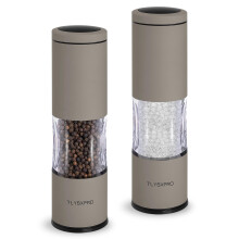TLYSXPRO Salt and Pepper Grinder Set with Adjustable Coarseness | Manual Pepper Mill Grinder with Refillable Design | Ceramic Core | Kitchen Essential