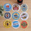 Man City Beer Mats x9 5