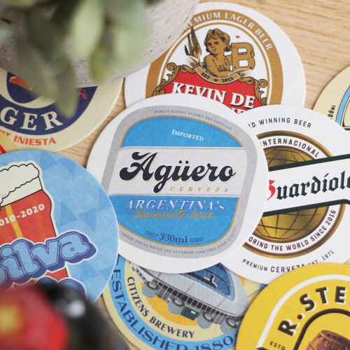 Man City Beer Mats x9 1