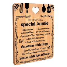 Auntie Gifts, Auntie Christmas Gifts, Auntie Birthday Gifts, Best Auntie Gifts, Special Auntie Gifts from Niece Nephew, Auntie Bamboo Cutting Board -