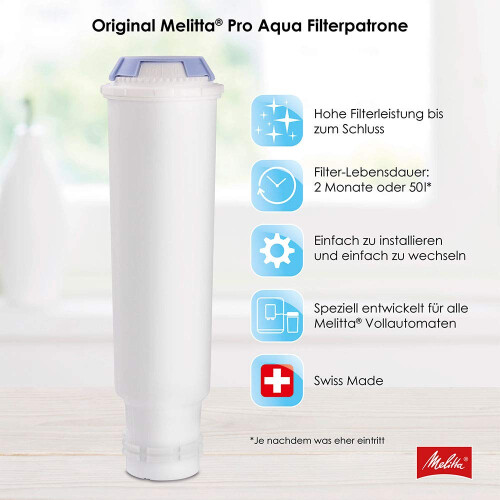 Melitta Melitta Filter Cartridge, Pro Aqua, For The Best Automatic Coffee Machine, 192830 2