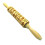 Embossed Wooden Rolling Pin for Christmas Cookies with Festive Patterns and Durable Solid Wood 1