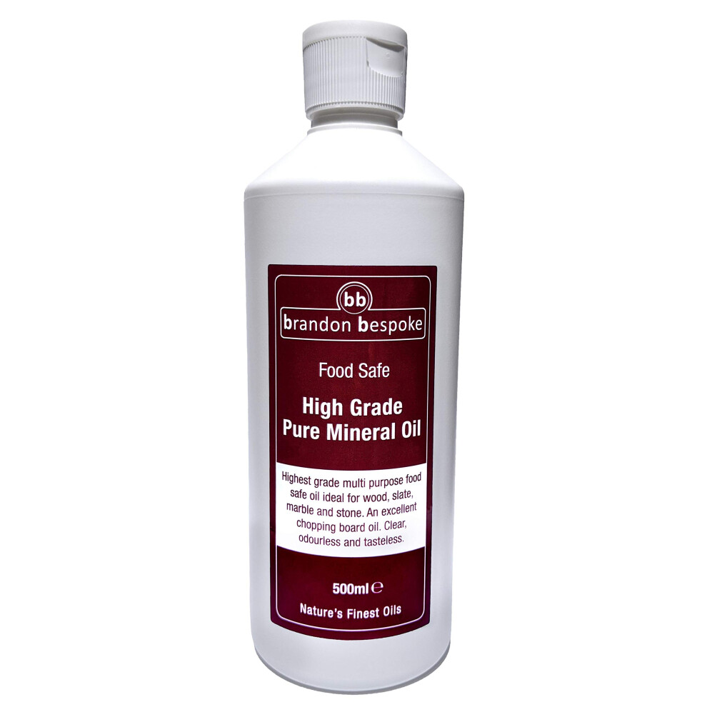 Pure Mineral Oil - Chopping Board Oil - Cutting Board, Worktop, Wood - Slate - Stone - 500Ml (Food Safe) 5051221951676