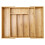 MASS DYNAMIC Bamboo Cutlery Tray, Expandable Drawer Organiser, Space-Saving 5-7 Storage Compartments Holds Silverware, Kitchen Utensils, Office 1