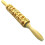 Embossed Wooden Rolling Pin for Christmas Cookies with Festive Patterns and Durable Solid Wood 4
