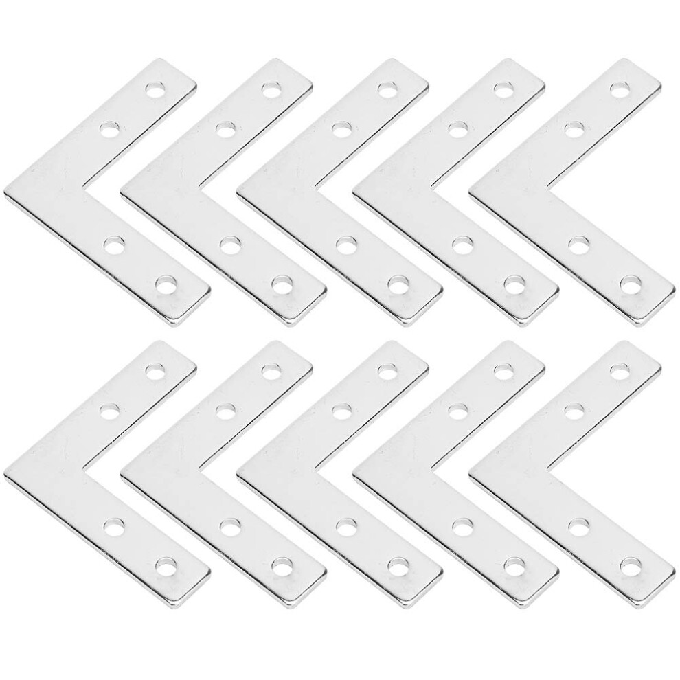 10Pcs Aluminum Corner Bracket For 2020 Series Extrusion With Carbon Steel Fasteners, 20L 20T Cross 9113335302150