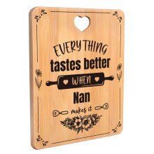 Nan Gifts, Birthday Gifts for Nan, Nan Christmas Gifts -Engraved Bamboo Cutting Board- Christmas Gifts for Nan, Nana Gifts for Birthday, Nanny Gifts,