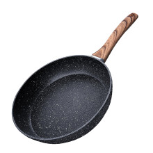 Woobroo Frying Pan, 20cm Non Stick Small Frying Pan with Sturdy Handle-Anti-Scratch Anti-Stain, Cast Aluminium Stone Skillet Pan for Induction Hobs,