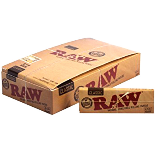 Raw Classic 1 1/4 Smoking Papers 24 Count