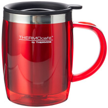 Thermos ThermoCaf? 187094 Translucent Desk Mug, Red, 450 ml