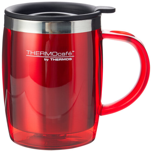 Thermos Thermos ThermoCaf? 187094 Translucent Desk Mug, Red, 450 ml