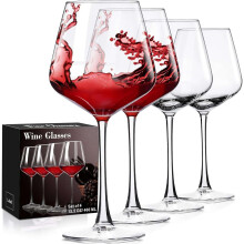 PARACITY Wine Glasses Set of 4, Hand Blown White and Red Wine Glasses, Burgundy Wine Glass, Christmas Gifts, 16oz Red Wine Glasses for Women, Men,